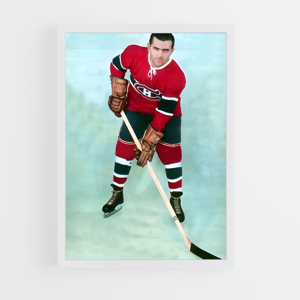 Poster Maurice le Rocket – affiche Hockey sur glace (vue 3)